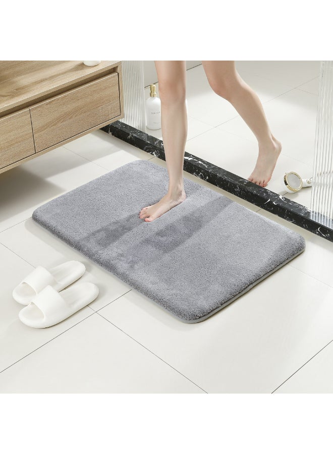 Home Box Extra Comfort Memory Foam Bath Mat - Grey - Image 1